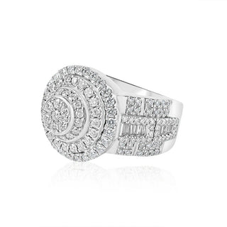 3.5CT Baguette and Round Diamond Ring