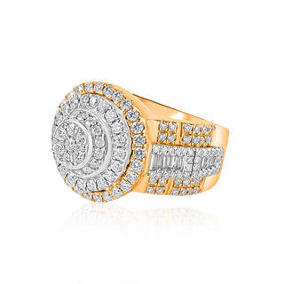 3.5CT Baguette and Round Diamond Ring