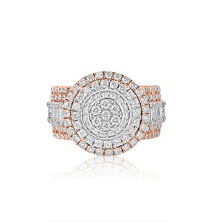 3.5CT Baguette and Round Diamond Ring