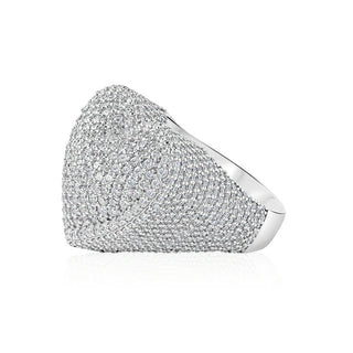 5CT Round Diamond Heart Ring