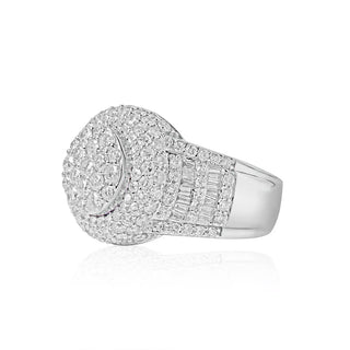 4CT Pinky Round Diamond Ring