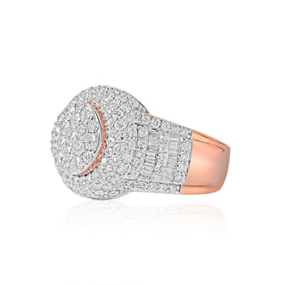 4CT Pinky Round Diamond Ring