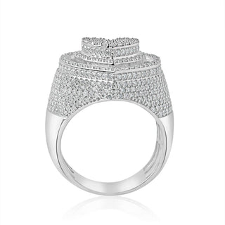 4.5CT Round Diamond Baguette Heart Shape Ring