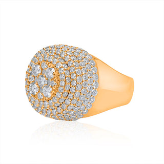 5.5CT Round Diamond Pinky Ring