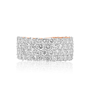 5.5CT Four Row Diamond Band