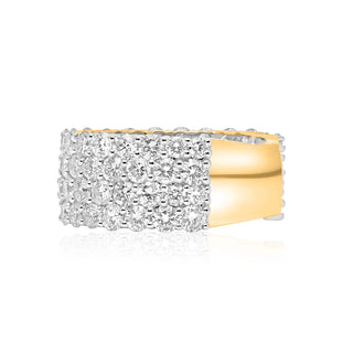 5.5CT Four Row Diamond Band