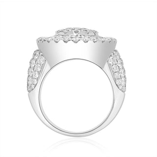 5CT Round Diamond Baguette Ring