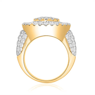 5CT Round Diamond Baguette Ring