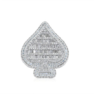 5.5CT Diamond Baguette Ace Of Spade Ring