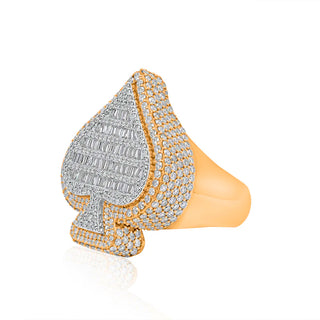 5.5CT Diamond Baguette Ace Of Spade Ring