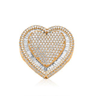 7CT Diamond Heart Shape Ring