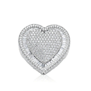 7CT Diamond Heart Shape Ring