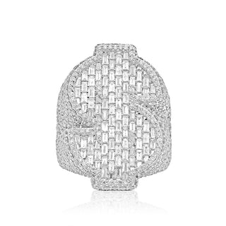 7CT Baguette Diamond Money Ring