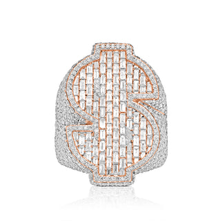 7CT Baguette Diamond Money Ring