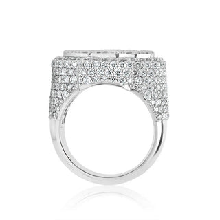 7CT Round Diamond Ace Of Spade Ring