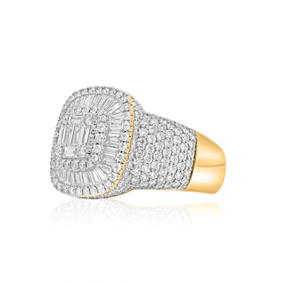 5CT Diamond Baguette Square Ring