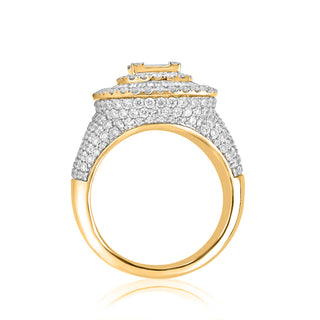 5CT Diamond Baguette Square Ring