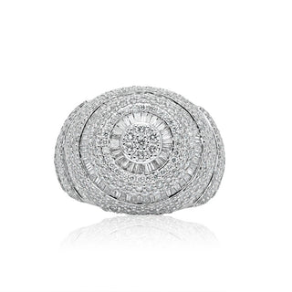 5CT Round Diamond Baguette Ring