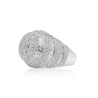 5CT Round Diamond Baguette Ring