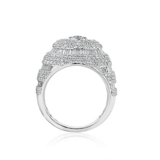 5CT Round Diamond Baguette Ring