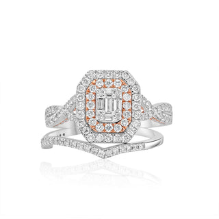 3.5CT Women's Diamond Baguette Engagement Ring