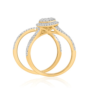 Yellow Gold Women's Diamond Pear Shape Engagement Ring