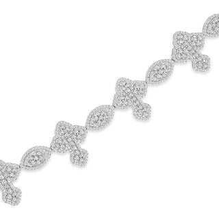 Diamond Horizontal Cross Bracelet