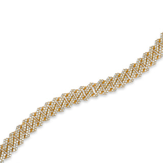 Diamond Cuban Prong Bracelet