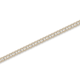 Round Diamond Baguette Bracelet