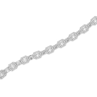 Square Diamond Baguette Bracelet