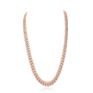 Rose Gold Cuban Prong Chain