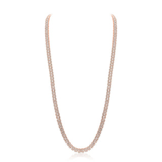 Rose Gold Diamond Baguette Chain