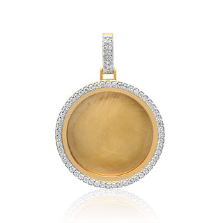 Yellow Gold 1.75 Inches Picture  Pendant