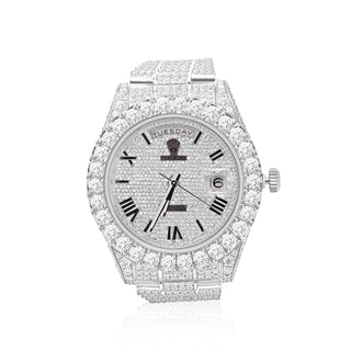 Men's Rolex 41mm Datejust Stainless Steel Diamond Watch