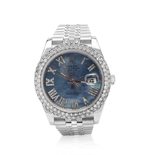 Rolex Datejust Stainless Steel Jubilee Diamond Watch