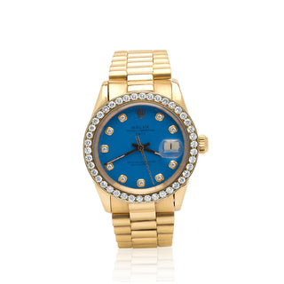 Rolex Date Yellow Gold Diamond Watch