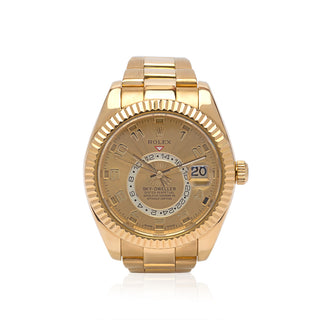 Men's Rolex Yellow Gold Sky Dweller Watch [Pre Owned]